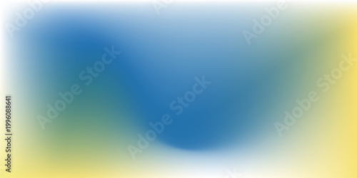 Abstract blurred gradient mesh background in blue and yellow colors of the Ukrainian national flag.