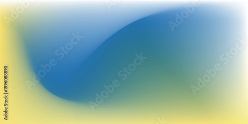 Abstract blurred gradient mesh background in blue and yellow colors of the Ukrainian national flag.