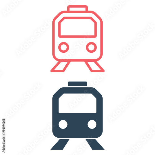 Train icons set vector illustration design template.