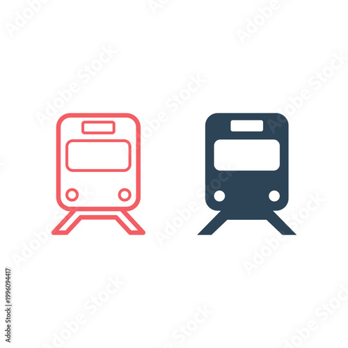 Train icons set vector illustration design template.