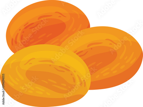 Fried corn snack kernels, isolated on white