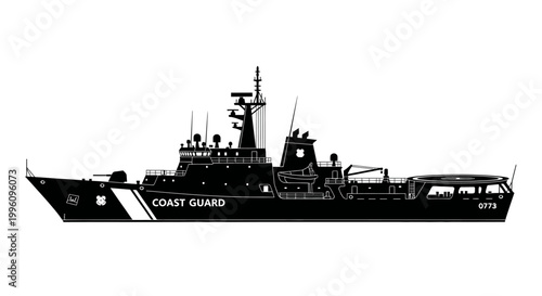 Coast Guard Ship Vessel Boat.