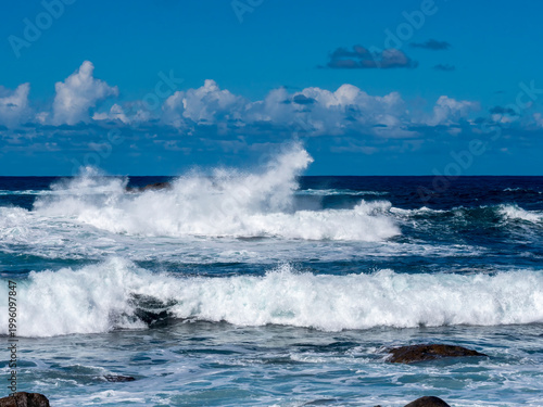 Rough seas off the coast of Cruce de Almáciga.