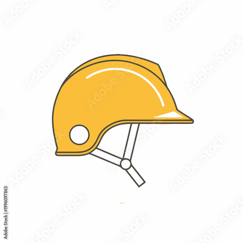 Yellow Hard Hat Safety Helmet.