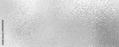 Glass vector art background. Silver metallic effect foil. Glass texture with bokeh for cover design, cards, flyer, poster, banner. Hand drawn illustration.