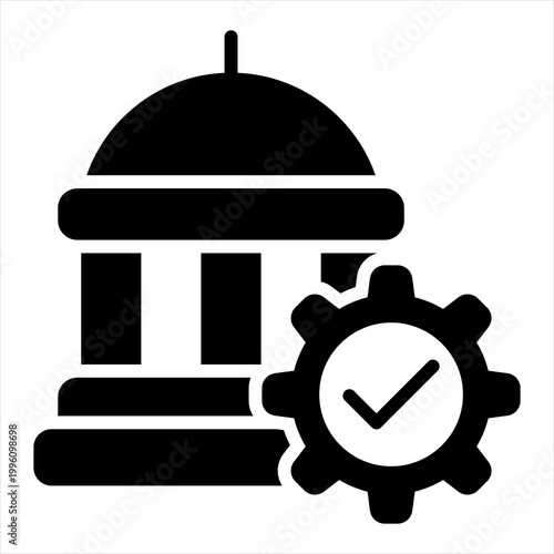 Regulation Single Icon Glyph Black