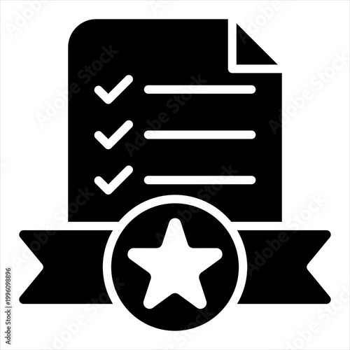 Standard Single Icon Glyph Black