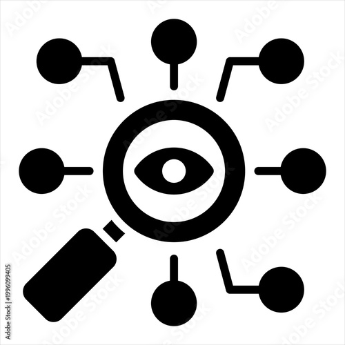 Oversight Single Icon Glyph Black