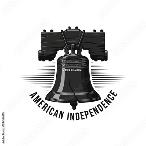Liberty Bell American Independence Symbol.