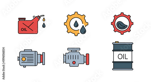 Lubricant oil Line art vector creative abstract graphic