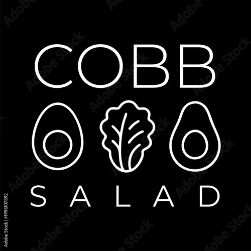 Cobb salad logo vector