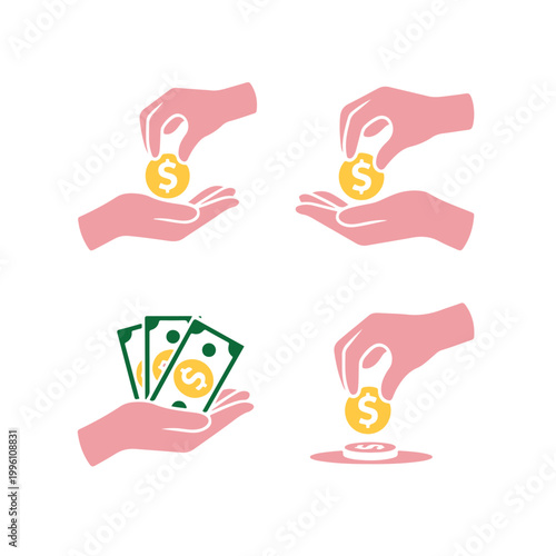 hand with money