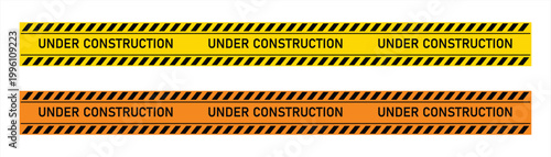 Signs and icons are under construction; line symbols are being repaired. EPS 10
