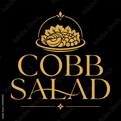 Cobb salad logo vector