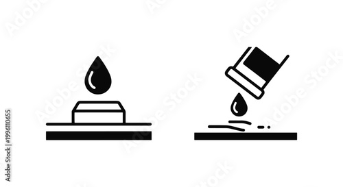 Lubrication vector Line art creative abstract decorative