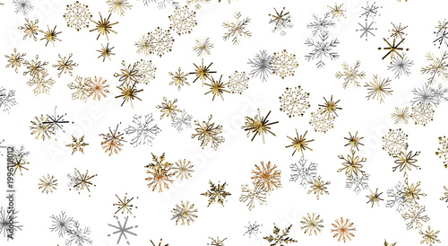 Elegant winter snowflake de...