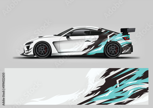 vehicle wrap graphic vector. abstract background for car vinyl wrap