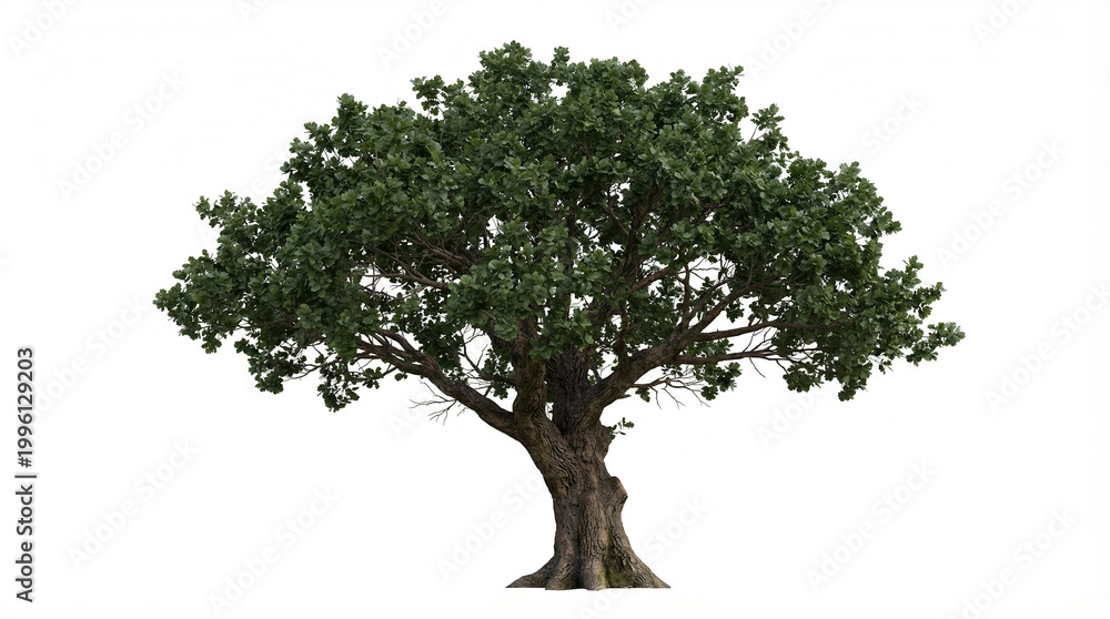 Obraz premium Majestic solitary baobab tree in misty savanna at dawn