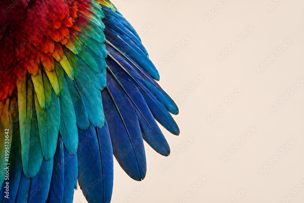 Obraz premium colorful parrot feathers