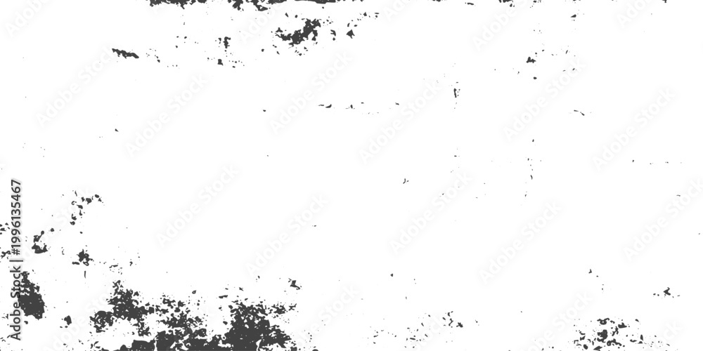Obraz premium Monochrome Grunge Texture Background with Ink Spray Grain Distressed Rough Surface and Vintage Noise Overlay Black and White Vector Design.
