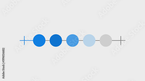 Linear dot status bar icon - Ideal for software loading screens, progress tracking, or system update indicators.