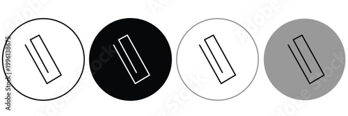 Paper clip icon. Simple outline style. Paperclip, attach, document clip, staple, fastener, page clamp, office concept . Vector isolated on white background EPS 10