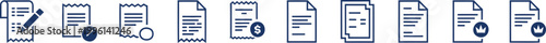 Collection of dark blue representing documents and financial transactions