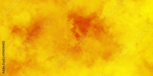 Abstract acrylic painted orange or yellow grunge texture, grainy and distressed painted wall, decorative orange or yellow floor surface, retro pattern seamless orange background vector illustration.	