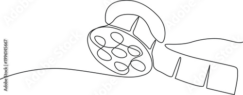 Simple popcorn container with kernels illustration Vector