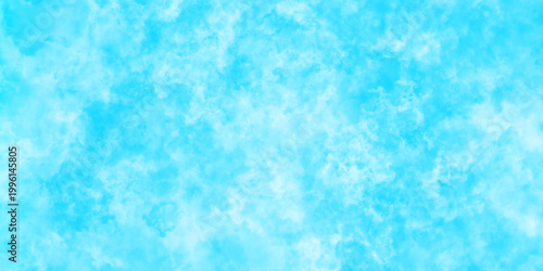Soft sky with clouds or blue watercolor background with light blue and white hues for design and artistic projects	