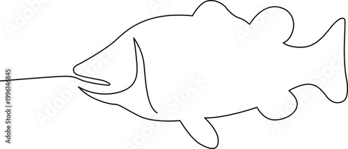 Simple shark swimming in water illustration Vector