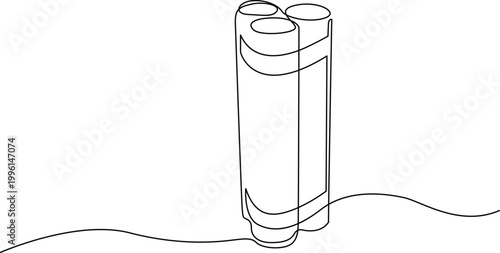 Isometric three cylindrical containers with wavy cord Vector