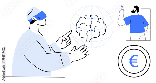 Canvastavla Virtual reality, artificial intelligence, neuroscience, technology, global communication, innovation