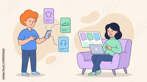 People enjoy browsing and shopping online together