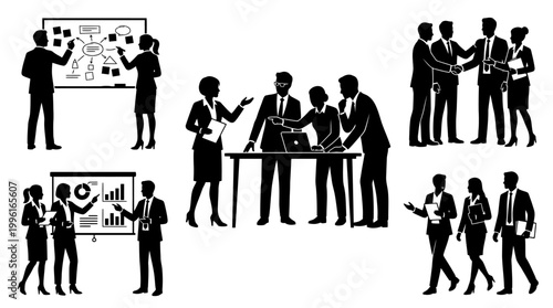 Business people in a meeting room.