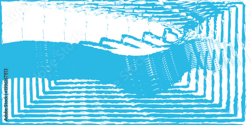 background brush blue white water