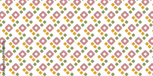 Abstract Organic Rhombus Shapes Background with Earth Tones