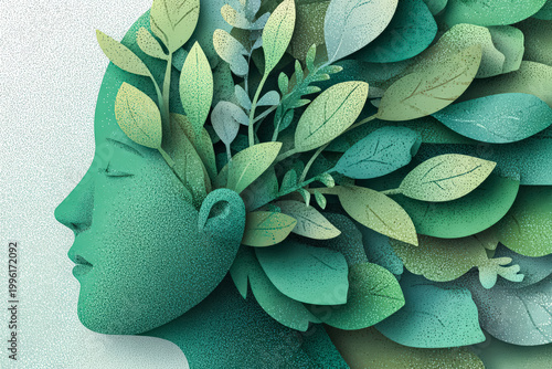 Artistic Representation of Nature and Human Connection