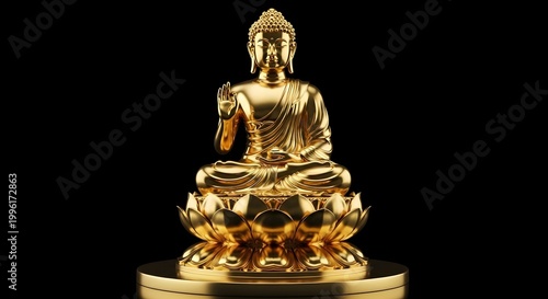 Golden guanyin statue a symbol of compassion and divine grace