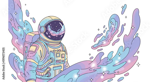 Astronaut in Space Suit Exploration.