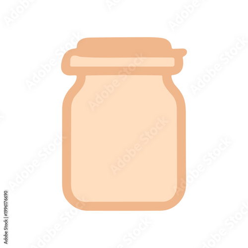 Mason Jar Container with Lid.