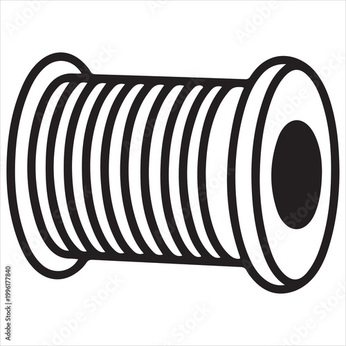 Helical compression spring with flanged ends for mechanical applications