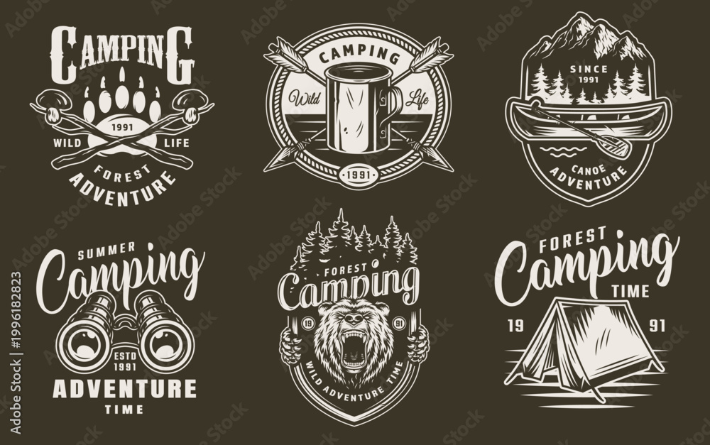 Fototapeta premium Enjoy the camping adventure