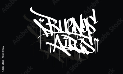 BUENOS AIRES graffiti tag style design