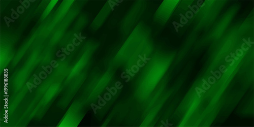 Abstract diagonal green streaks with soft focus and blurred motion effect creating a dynamic and energetic background texture for digital design and futuristic concepts