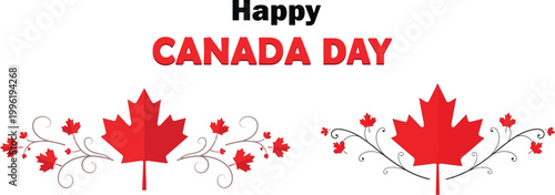 Canada day celebration vector festive flag day graphics for patriotic events and national holiday designs