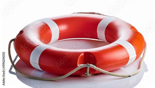 life buoy on white background