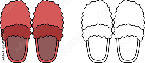 Cozy Slippers Icon Set
