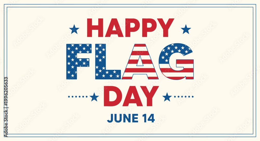 Fototapeta premium Patriotic flag day vector illustration waving american flags stripes for usa independence day celebrations