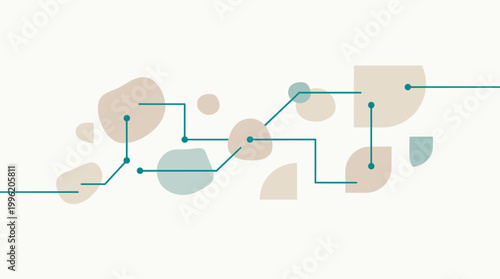 A minimalist composition featuring soft shapes and lines, creating a clean and modern backdrop. Ideal for website design, presentations, or social med